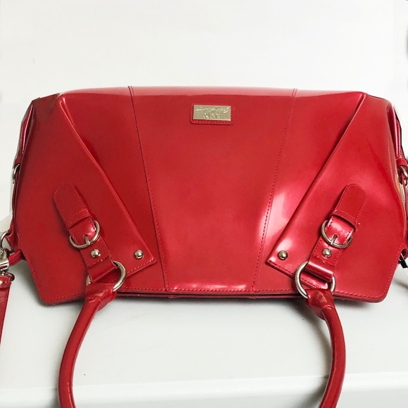 BEIJO Bag Susan Handley XL Tote Shoulder Crossbody Red Limited Edition + Dustbag - Picture 6 of 10